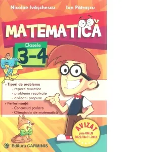 Coperta cărții Matematica. Clasele 3-4
