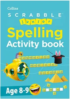 Coperta cărții SCRABBLE(tm) Junior Spelling Activity Book Age 8-9, Collins Collins Scrabble
