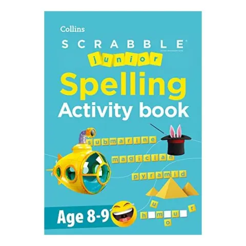 Coperta cărții SCRABBLE(tm) Junior Spelling Activity Book Age 8-9, Collins Collins Scrabble
