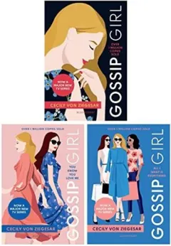 Coperta cărții Gossip Girl Series By Cecily Von Ziegesar 3 Books Collection Set (gossip Girl, You Know You Love Me And All I Want Is Everything)