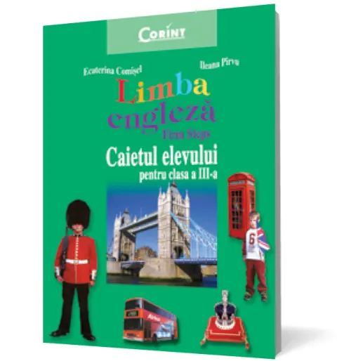 Coperta cărții Limba engleză. Firm steps. Caietul elevului pentru clasa a III-a