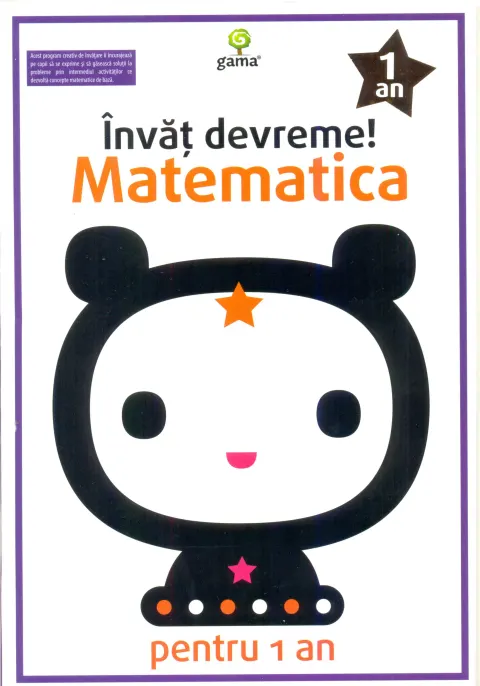 Coperta cărții Invat devreme! Matematica pentru 1 an