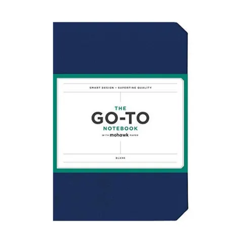 Coperta cărții Go-To Notebook with Mohawk Paper, Midnight Blue Blank : (Blank Notebooks, Simple Notebook, Blue Notebook)