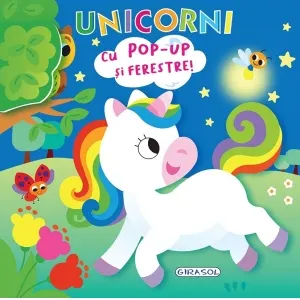 Coperta cărții Unicorni. Cu pop-up si ferestre