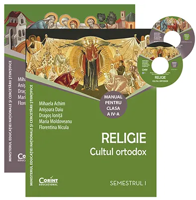 Coperta cărții Religie. Cultul ortodox. Manual pentru clasa a IV-a (sem. I și al II-lea)