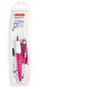 Coperta cărții Stilou my.pen, penita M, culoare roz / alb