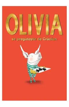 Coperta cărții Olivia se pregătește de Crăciun
