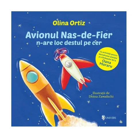 Coperta cărții Avionul nas-de-fier n-are loc destul pe cer