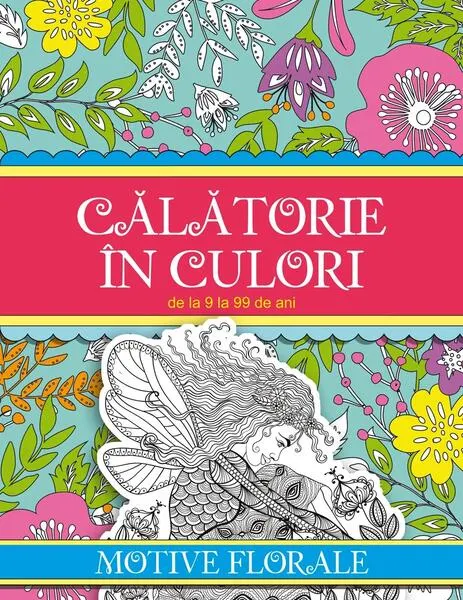 Coperta cărții Călătorie în culori. Motive florale
