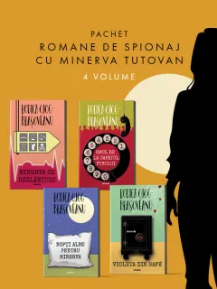 Coperta cărții Pachet Romane de spionaj cu Minerva Tutovan 4 vol.