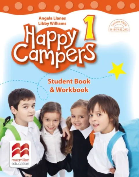 Coperta cărții Happy campers. Student Book, Workbook. Clasa I