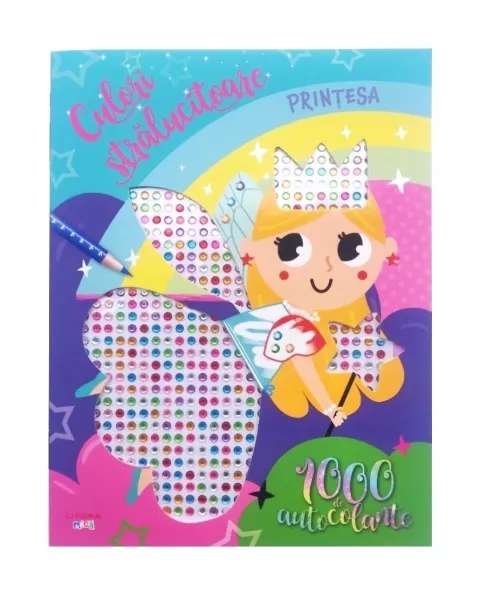 Coperta cărții Culori stralucitoare. Printesa. 1000 de autocolante