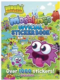 Coperta cărții Moshlings official sticker book