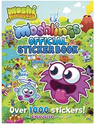 Coperta cărții Moshlings official sticker book