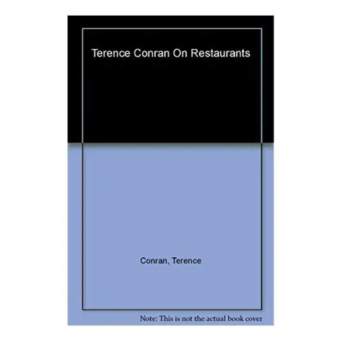 Coperta cărții Terence Conran on Restaurants, Terence Conran
