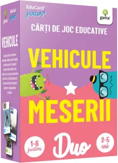 Coperta cărții Vehicule. Meserii. Carti de joc educative