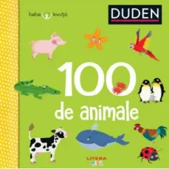 Coperta cărții Duden. 100 de animale. Bebe invata