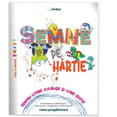 Coperta cărții Semne pe hartie. Caiet de scriere, clasa pregatitoare