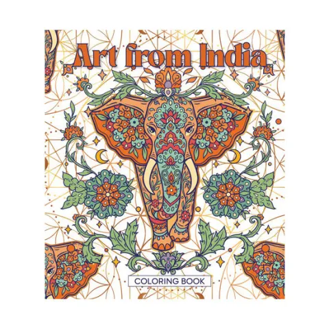 Coperta cărții Art from India Coloring Book