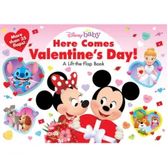 Coperta cărții Here comes Valentine's Day! a lift-the-flap book