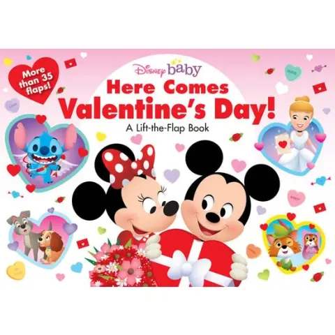 Coperta cărții Here comes Valentine's Day! a lift-the-flap book