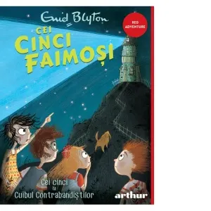 Coperta cărții Cei cinci faimosi. Cei cinci la Cuibul Contrabandistilor
