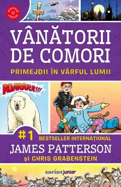 Coperta cărții Primejdii în vârful lumii (vol.4 Vânătorii de comori)