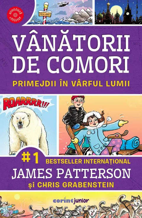 Coperta cărții Primejdii în vârful lumii (vol.4 Vânătorii de comori)