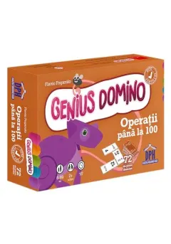 Coperta cărții Genius domino: Operații până la 100