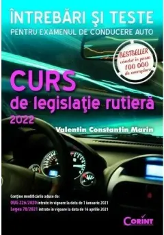 Coperta cărții Curs de legislatie rutiera 2022. Intrebari si teste