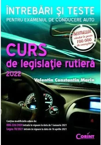 Coperta cărții Curs de legislatie rutiera 2022. Intrebari si teste
