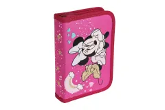 Coperta cărții Penar 1 fermoar & 2 flaps, 19.5x13x3.5 cm Minnie