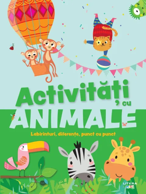 Coperta cărții Activitati cu animale. Labirinturi, diferente, punct cu punct