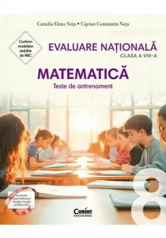 Coperta cărții Evaluare nationala 2026. Matematica. Teste de antrenament - clasa a VIII-a