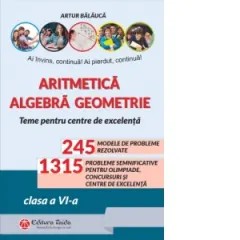 Coperta cărții Aritmetica, algebra, geometrie. Teme pentru centre de excelenta. Clasa a VI-a, editia a X-a