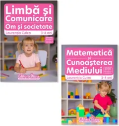 Coperta cărții Set 2 caiete, A4, pe domenii, grupa mica 3-4 ani