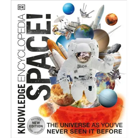 Coperta cărții DK Space! Knowledge Encyclopedia