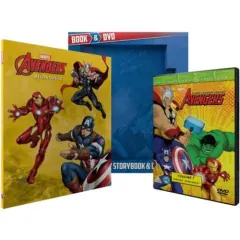 Coperta cărții Marvel Avengers Book & DVD