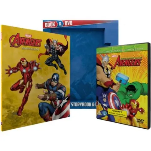Coperta cărții Marvel Avengers Book & DVD