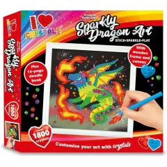 Coperta cărții Love Crystals: Create Your Own Sparkly Dragon Art