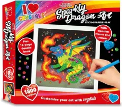 Coperta cărții Love Crystals: Create Your Own Sparkly Dragon Art