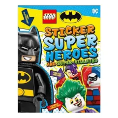 Coperta cărții LEGO Batman Sticker Super Heroes and Super-Villains, DK Publishing