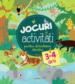 Coperta cărții Jocuri si activitati pentru dezvoltarea atentiei (3-4 ani)