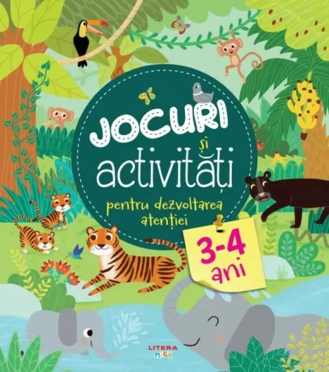 Coperta cărții Jocuri si activitati pentru dezvoltarea atentiei (3-4 ani)