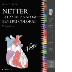 Coperta cărții Netter Atlas de anatomie pentru colorat (editia a doua)