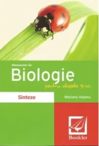 Coperta cărții Memorator de biologie pentru clasele 9-10