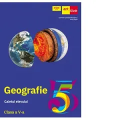 Coperta cărții Geografie. Caietul elevului. Clasa a V-a
