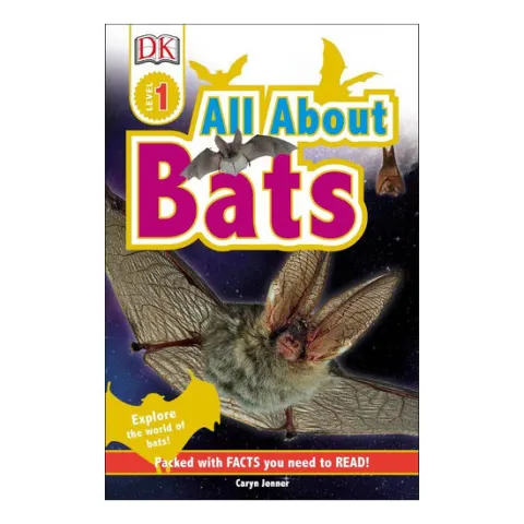 Coperta cărții All about bats