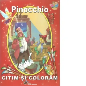 Coperta cărții Citim si coloram. Pinocchio