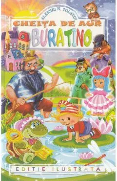 Coperta cărții Cheita de aur (Buratino) - Aleksei Tolstoi